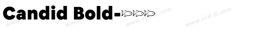 Candid Bold字体转换